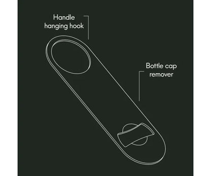 Ouvrez facilement les bouteilles avec notre élégant ouvre-bouteille plat.