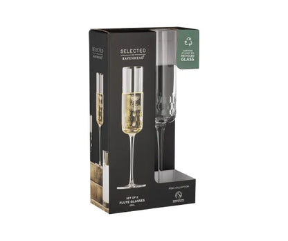 Lot de 2 flûtes à champagne Pisa 23cl – Verres élégants pour boissons pétillantes