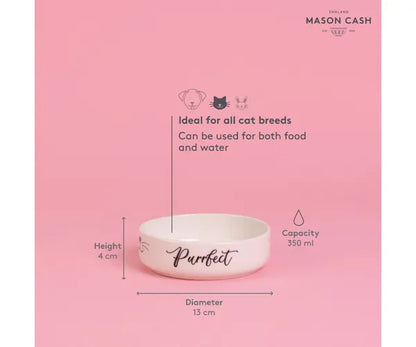 Gamelle pour chat Purrfect 13x4cm : solution d'alimentation élégante et pratique pour votre ami félin.