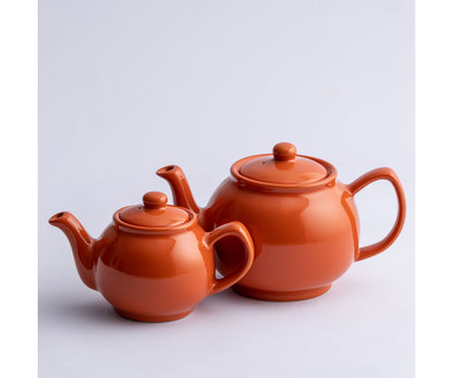 Sublimez votre thé avec notre théière 6 tasses orange brûlé