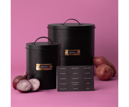 Lot de 2 sacs de conservation pour légumes-racines Otto Black - Gardez vos produits frais.