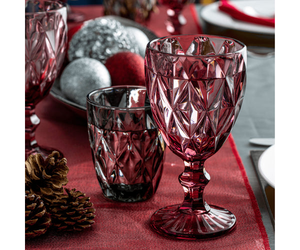 Verre à vin Améthyste 32cl - Verrerie en cristal faite main