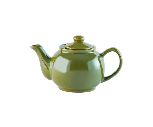 Olive Green 2-Cup Teapot | Handcrafted Ceramic Tea Pot for Elegant Brewing