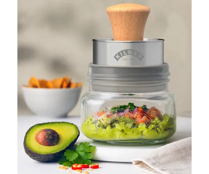Ensemble Pilon et Rangement : un outil de cuisine pratique pour une préparation des aliments sans effort.