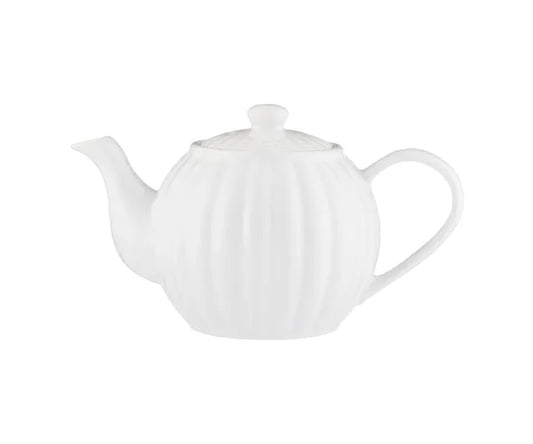 Théière Luxe 6 tasses blanche - Élégante théière en céramique pour des moments de thé raffinés