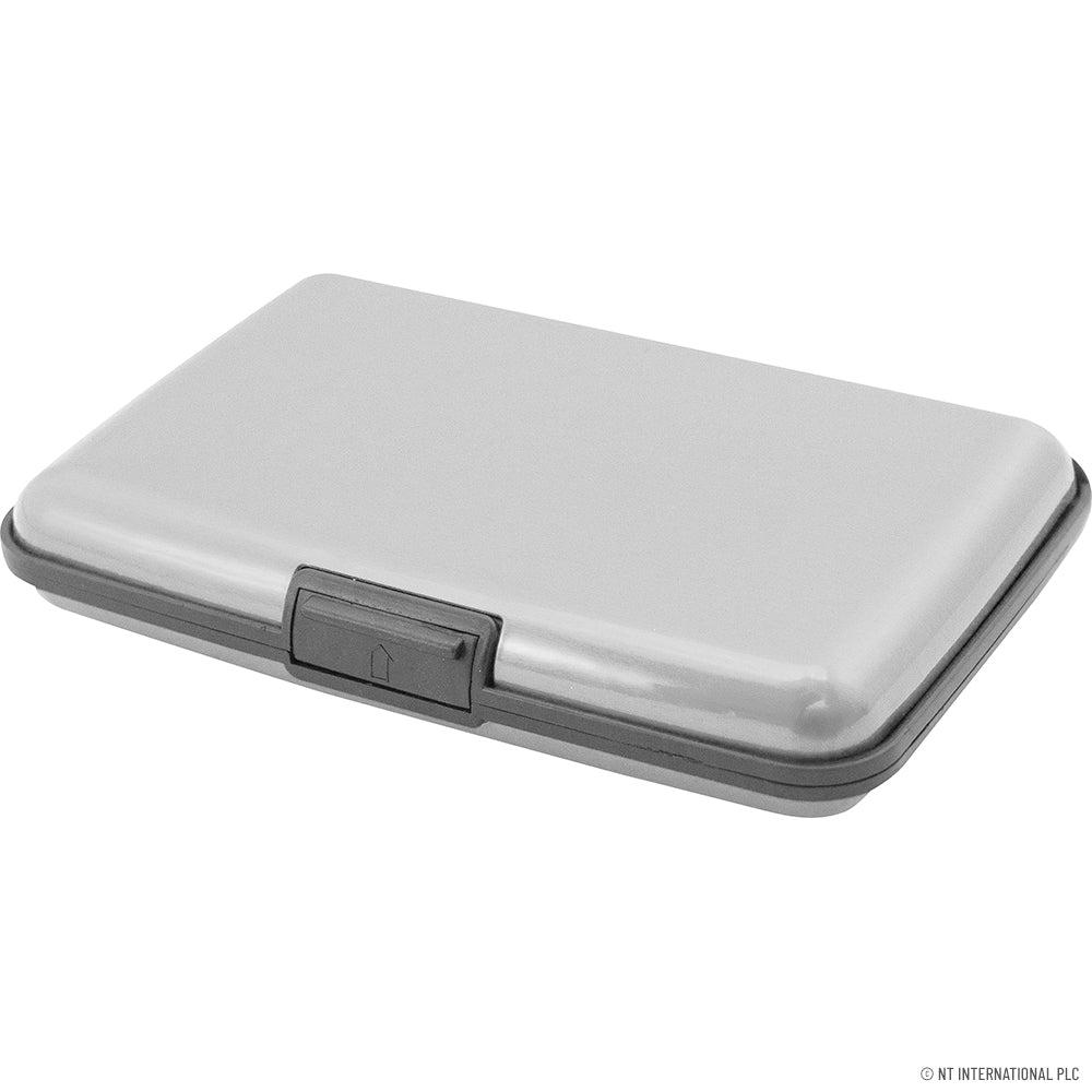 Étui portefeuille élégant en aluminium pour cartes de crédit - Disponible en 4 couleurs vives
