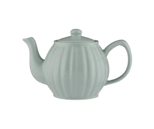 Théière Luxe 6 tasses en coloris bleu canard | Théière élégante en céramique pour les amateurs de thé sophistiqués