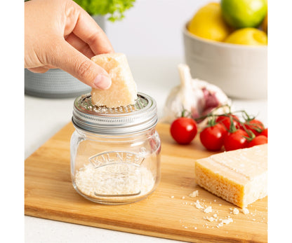 Versatile Storage Jar with Fine Grater Lid - 0.25 Litre | Organize and Grate Effortlessly.