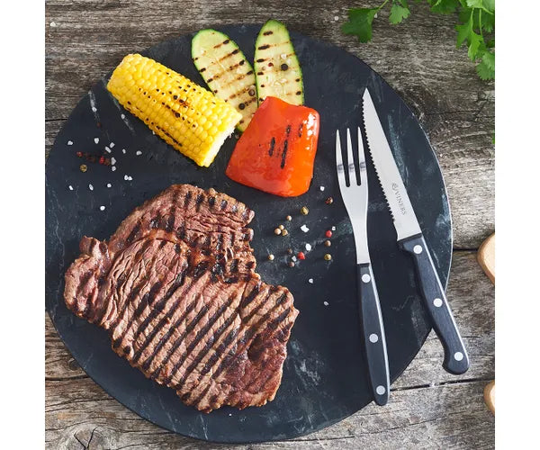 Your Dining Experience with our Everyday 12-Piece Steak Knife & Fork Set Giftbox.