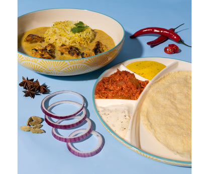 Découvrez la commodité et le style : le bol multi-cuisine et l'assiette à compartiments World Foods.