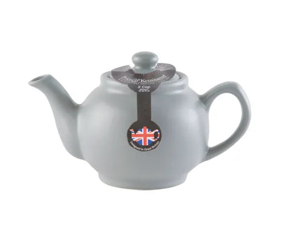 Théière grise mate moderne 2 tasses | Design élégant pour les amateurs de thé