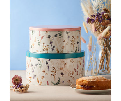 Boîtes à gâteaux Meadow (lot de 2) Solutions de rangement élégantes