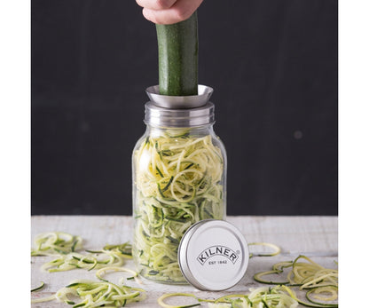 Bocal Spiraliseur 1 Litre - Récipient en Verre Premium pour la Cuisine avec Spiraliseur.