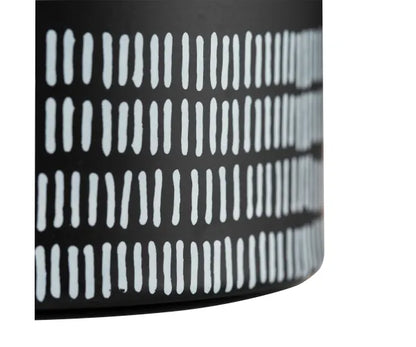 Conteneur de rangement moyen monochrome noir élégant | Organisez avec style.