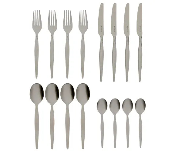 Sublimez Votre Expérience Culinaire avec le Coffret Couverts Twist 18/0 de 16 Pièces.