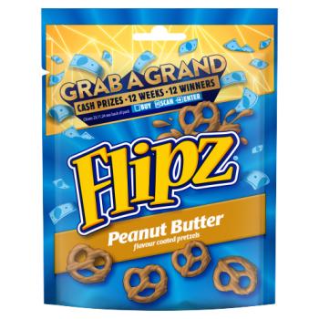 Flipz Pretzels Peanut Butter Flavour Snacks 90g