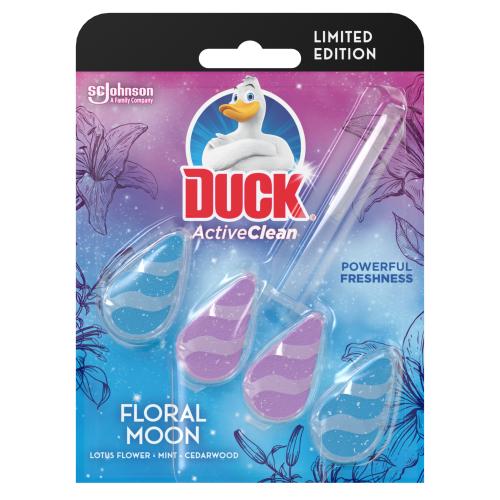 Toilet Duck Active Clean Rim Block 38gm Floral Moon