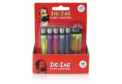 Zig-zag 2 Pack Disposable Flint Lighters