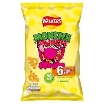 Walkers Monster Munch Roast Beef Multipack