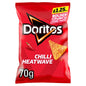 Doritos Chilli Heatwave Tortilla Chips Sharing Bag Crisps 70g PMP £1.25 RRP