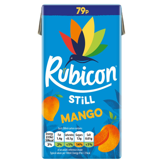 Rubicon Still Mango Juice Drink 288ml