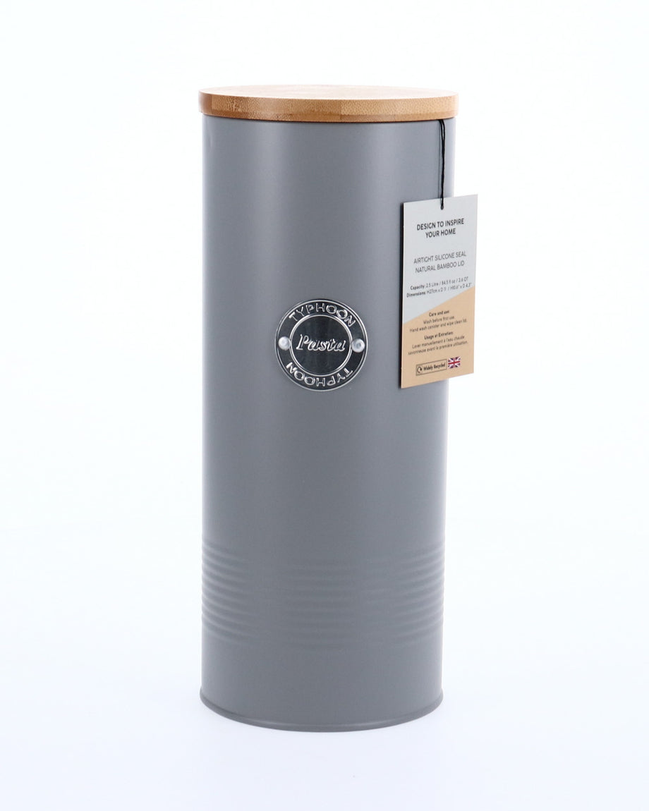 Bocal en acier au carbone Typhoon Living pour pâtes, gris