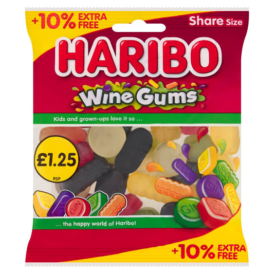 HARIBO Pâtes de Fruits aux Arômes Fruités Sachet Familial 154g