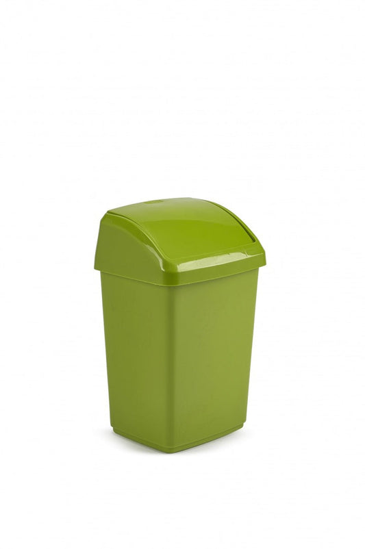 Whitefurze Swing Top Bin, 10L, Leaf Green