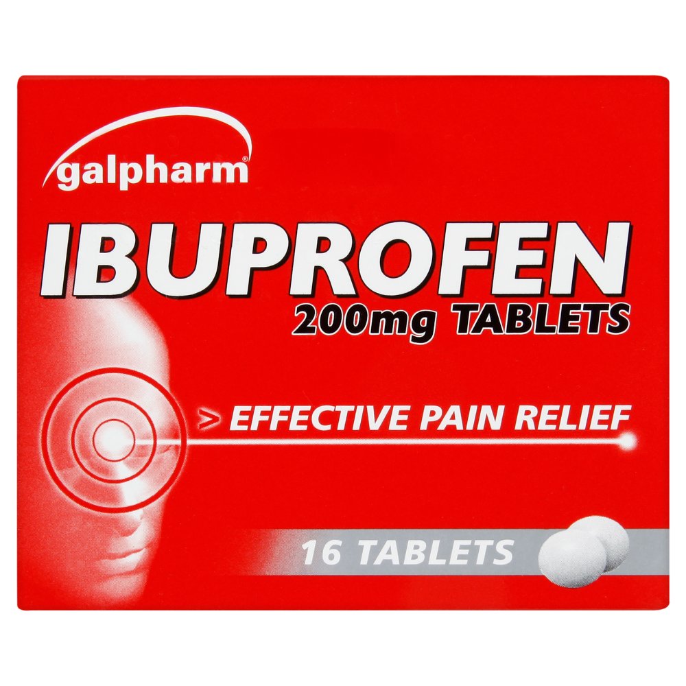 Galpharm Ibuprofen 200mg Tablets 16's S0007H9