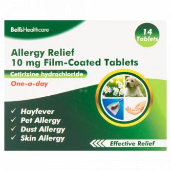Bells 14s Hayfever Relief Cetirizine 10mg Tablets
