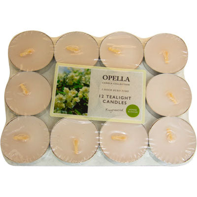Bougies Chauffe-plat Opella - Fleurs de Jasmin (Lot de 12)