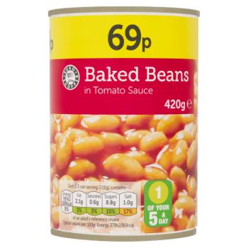 Baked Beans in Tomato Sauce 420g