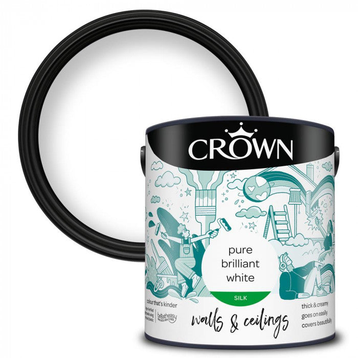 Crown Silk Emulsion Brilliant White 2.5L