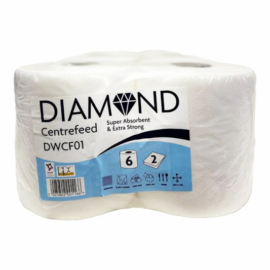White Value Centrefeed Paper Tissue Single Roll