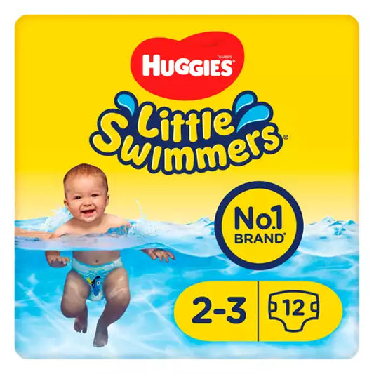 Huggies Diapers Little Swimmers 12 Swim Nappies 2-3 3-8kg