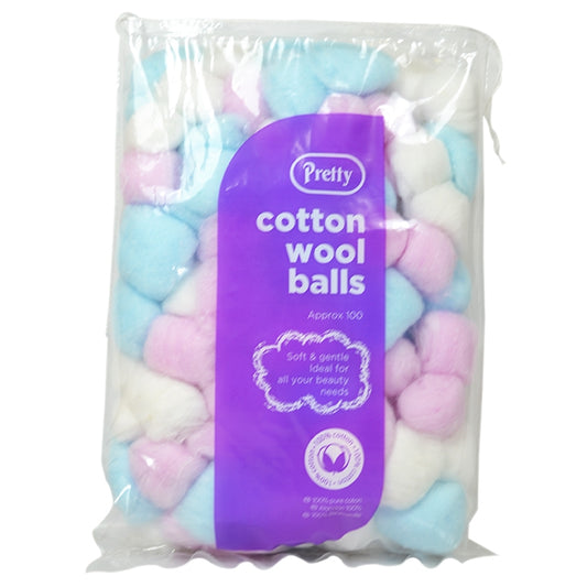 Belles Boules de Coton Colorées (Paquet de 100)