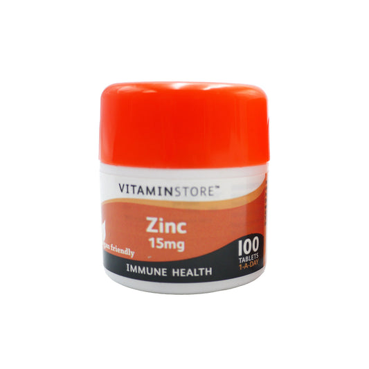 VITAMIN STORE ZINC 15MG TABLETS 100'S