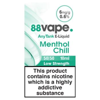 88Vape AnyTank E-Liquid 6mg Menthol Chill 10ml