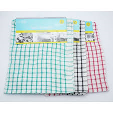TEA TOWEL MONO CHECK 1PK
