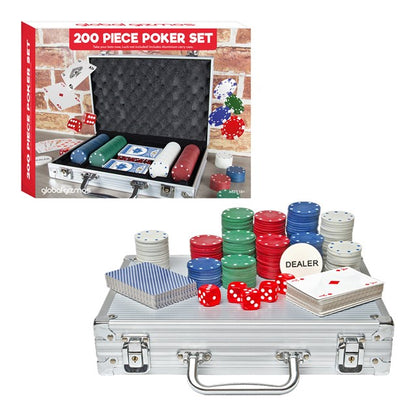 200pc Poker Set In Aluminium Case