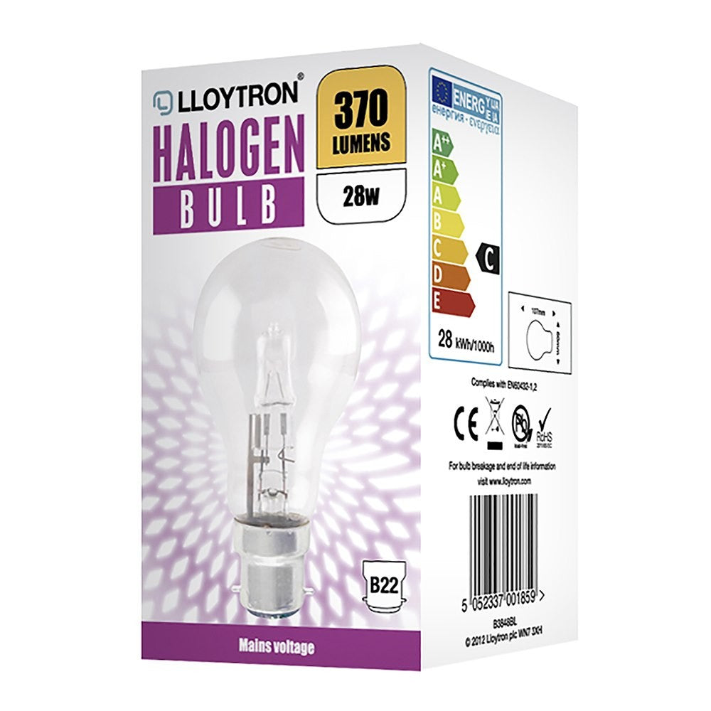 Lloytron Halogen Bulb, B22 28W