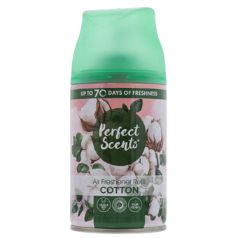 Perfect Scents Désodorisant Spray de recharge automatique - 250 ml - Coton