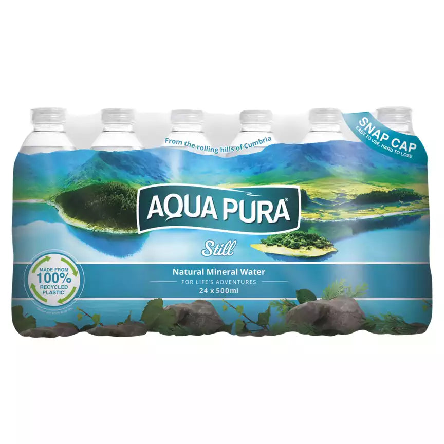 Aqua Pura Eau Minérale Naturelle Plate 24 x 500ml
