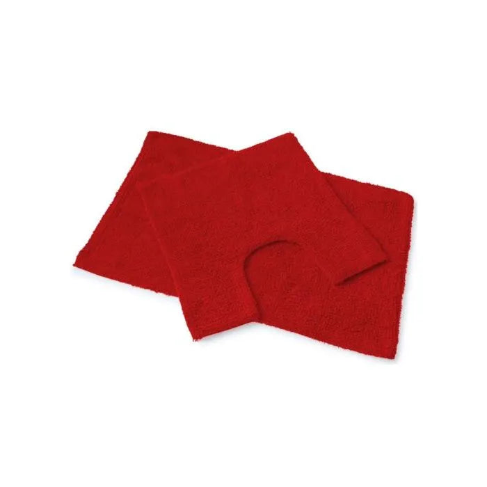 BLUE CANYON 105/DR PREMIER BATH MAT SET 2 PIECE - DEEP RED