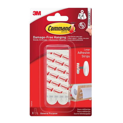 Bandes de fixation/remplacement Command grand format 17023P 17023UKN 2,2 kg lot de 8