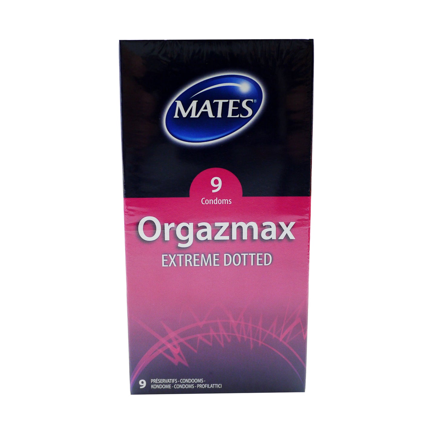 MATES CONDOMS ORGAZMAX EXTREME DOTTED	9'S