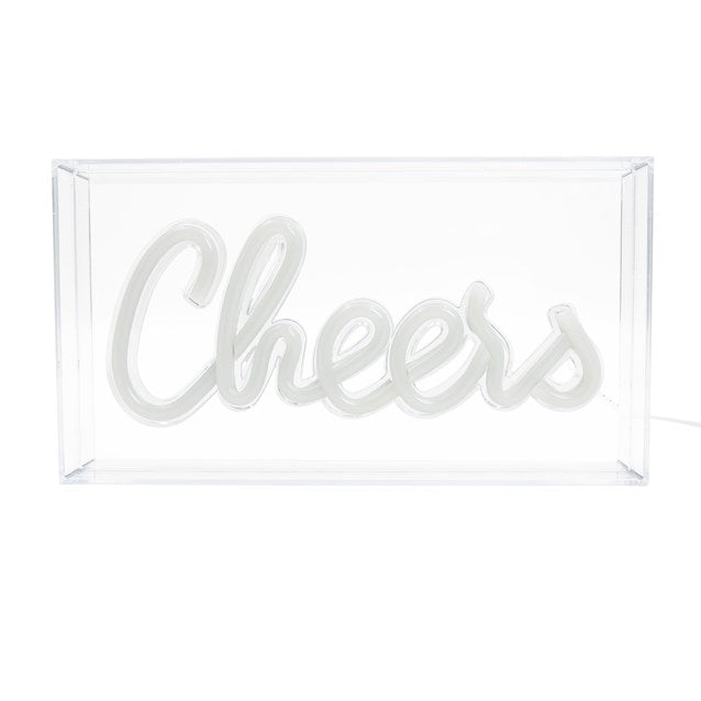 Boîte acrylique lumineuse CHEERS