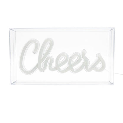 Boîte acrylique lumineuse CHEERS