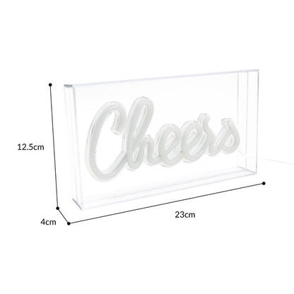 Boîte acrylique lumineuse CHEERS