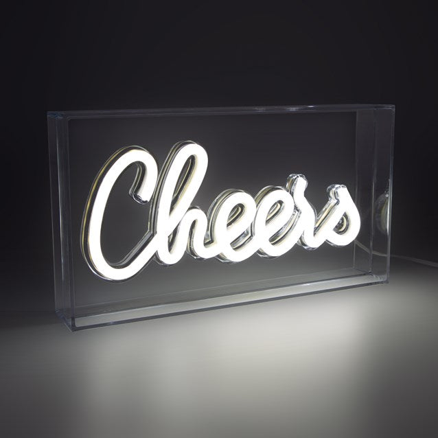 Boîte acrylique lumineuse CHEERS
